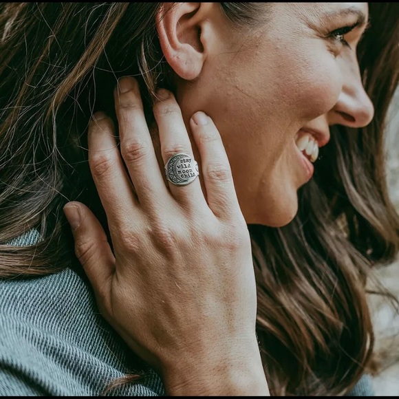 New! Women’s Stay Wild Moon Child Boho Ring - Picture 3 of 5